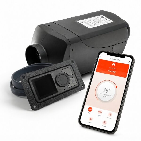 CALOR CA 2 Diesel Standheizung 12V mit Smart Control, Flüsterpumpe und Einbaurahmen