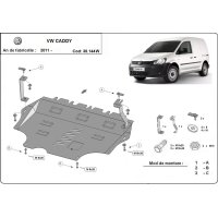 Unterfahrschutz für Motor der Marke VW Caddy - mit WEBASTO