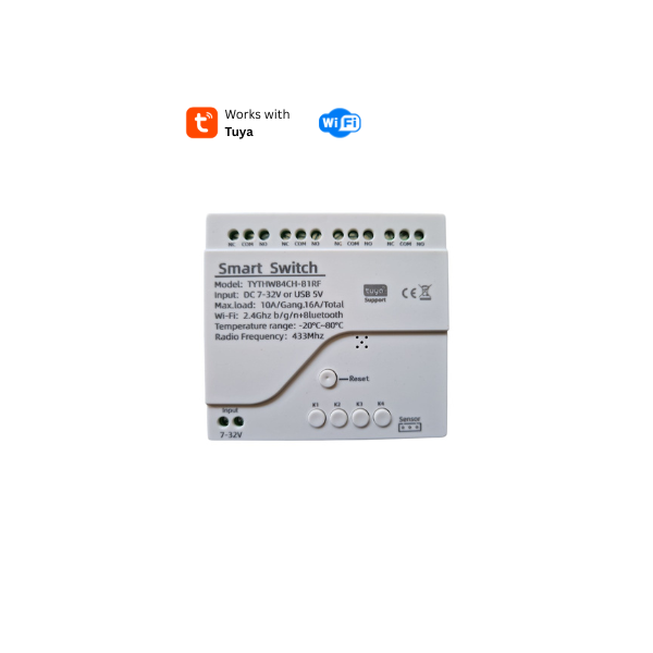 CALOR Smart Switch 4K - 4 Kanal Schaltmodul mit Temperatursensor